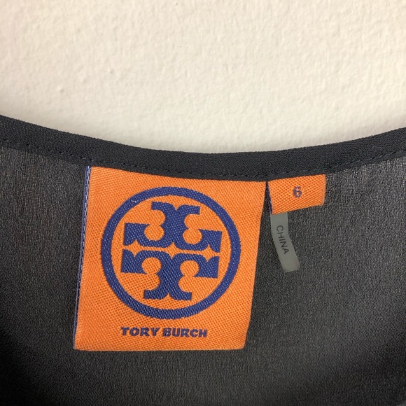 Tory Burch Size 6 Black Sheer Tank Top - Picture 4 of 8